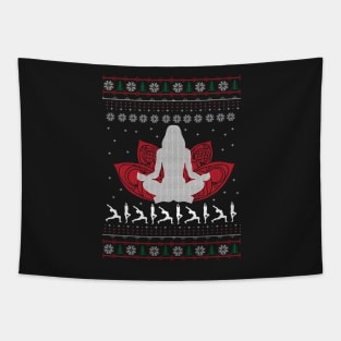 Yoga Holidays Tapestry