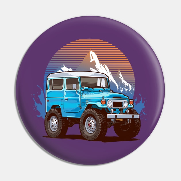 Adventure Jeep Artwork Pin by Aiqkids Design