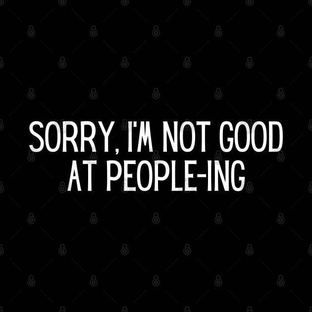 Sorry, I’m not good at people-ing by BoukMa
