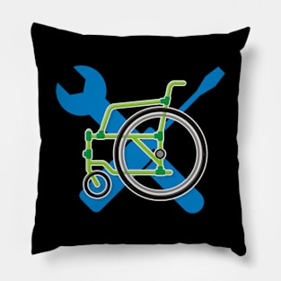 Wheelchair Service Icon Pillow