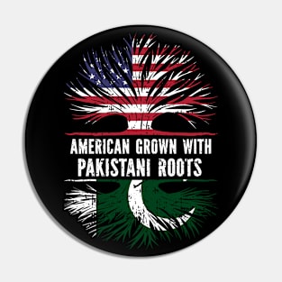 American Grown with Pakistani Roots USA Flag Pin