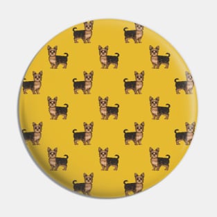 Yorkshire Terrier Dog Pattern Pin