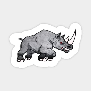 Angry Rhino Mad Rhinoceros Mean African Animal Magnet