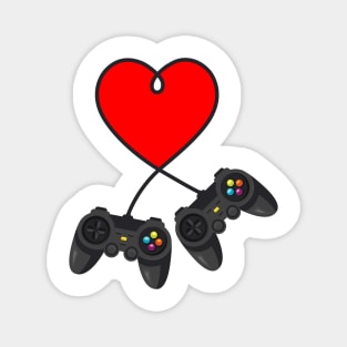 Video Gamer Heart Controller Valentine's Day Magnet