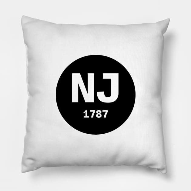 New Jersey | NJ 1787 Pillow by KodeLiMe
