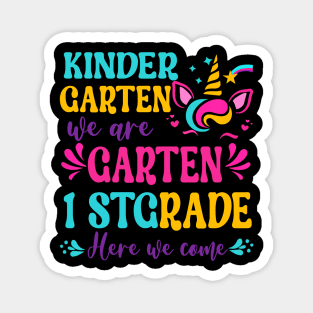 Kids Kindergarten Done 1st Grade Last Day Of School Graduation Magnet