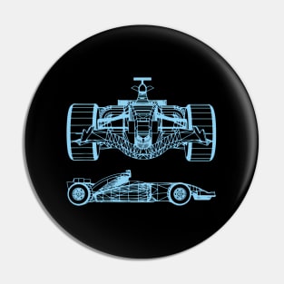 Formula Racing Car Racing Car Racer Pin