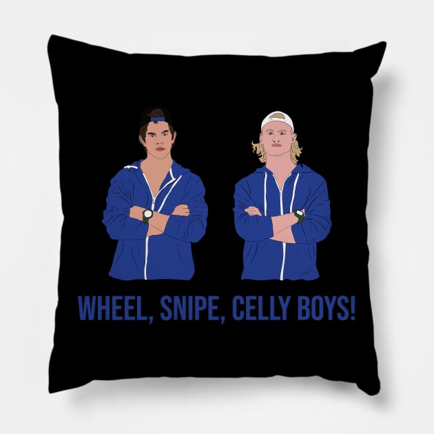 LetterKenny Jonesy and Reilly Wheel Snipe Celly boys Pillow by Hevding