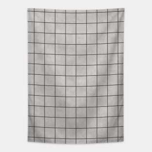 Small Grid Pattern - Grey Tapestry