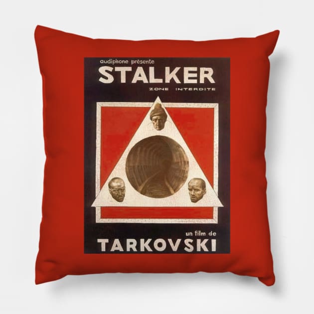 STALKER / 70s Soviet Cult Sci Fi Film Pillow by darklordpug