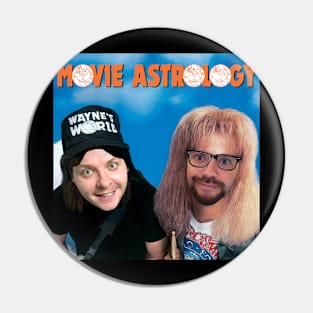 Movie Astrology - Wayne's World Inspired Logo Pin