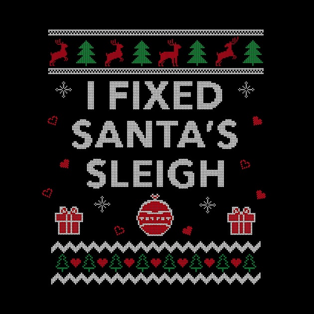 Funny Xmas Mechanic Ugly Christmas Gift Design by Dr_Squirrel