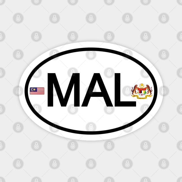 Malaysia car country code Magnet by Travellers