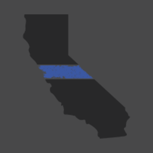 California Thin Blue Line by Ten20Designs