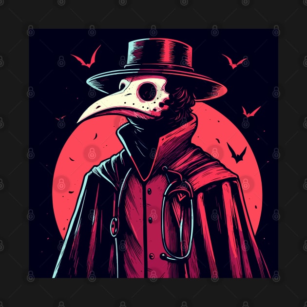 Spooky plague doctor by TomFrontierArt