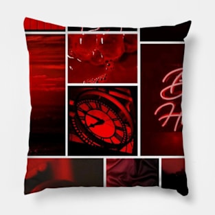 Red blood demon design Pillow