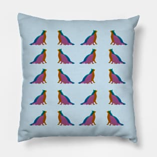 Abstract Calm Cats Pattern Pillow