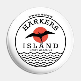 Harkers Island, NC Summertime Vacationing Seagull Sunrise Pin