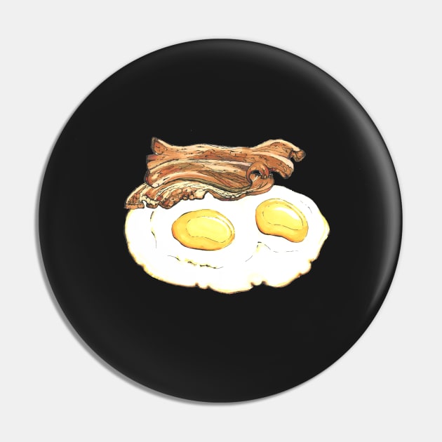 Bacon & Eggs Pin by LittleAmyLiz