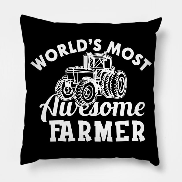 Farmer - World's most awesome farmer Pillow by KC Happy Shop