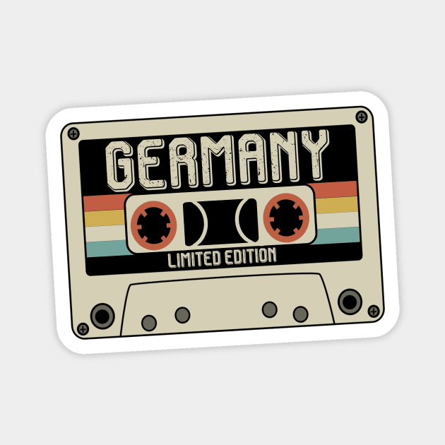 Germany - Limited Edition - Vintage Style Magnet by Debbie Art