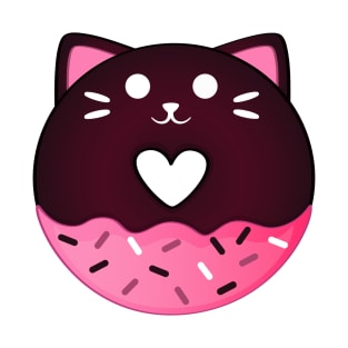 Chocolate Cat Donut T-Shirt