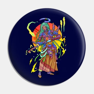 Android Samurai Pin