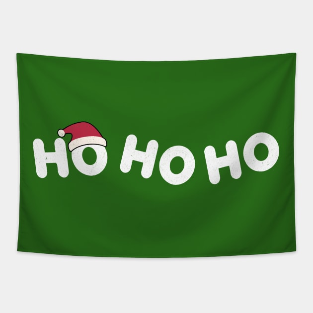 Ho Ho Ho Merry Christmas Tapestry by MZeeDesigns