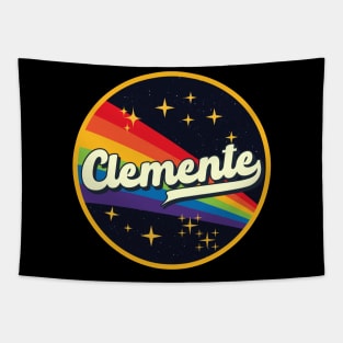 Clemente // Rainbow In Space Vintage Style Tapestry