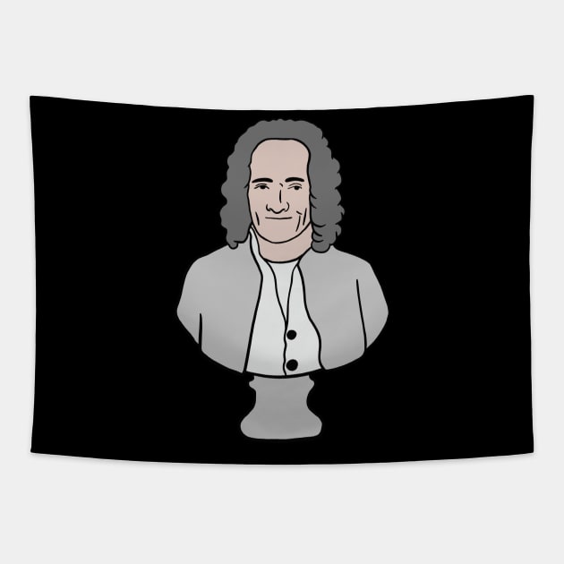 Voltaire - French Philosopher and Legendary Book Author Tapestry by isstgeschichte