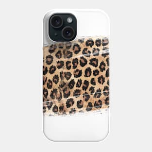 Distressed Leopard Print Phone Case