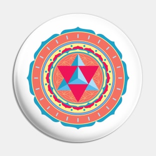 Merkaba Mandala Pin