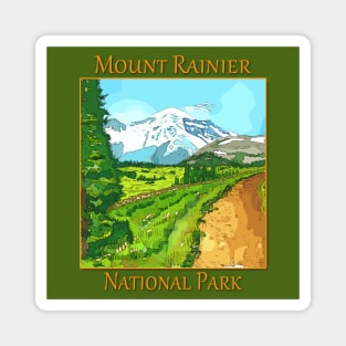 Mount Rainier National Park, Seattle Washington Magnet