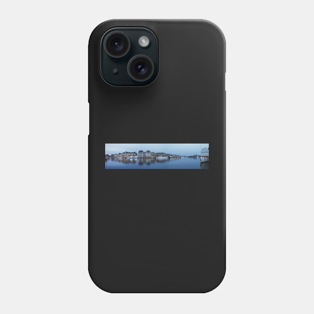 Stockholm Nybroviken Panorama Phone Case by MikaelJenei