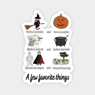 Favorite Halloween Things Magnet