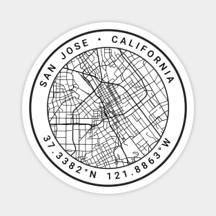 San Jose Map Magnet