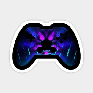 3D Abstract - Gaming Gamer Abstract - Gamepad Controller - Video Game Lover - Graphic Background Magnet