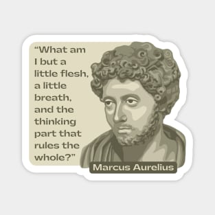 Marcus Aurelius Portrait and Quote Magnet