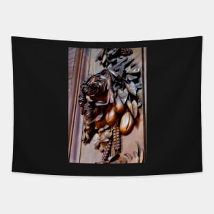 Chatsworth house- Carved limewood cravat 2 Tapestry