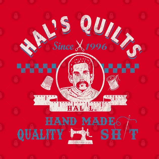 Hal's Quilts Happy Gilmore Worn Dks by Alema Art