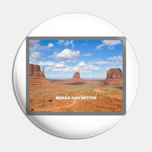 ART STICKERS MESAS AND BUTTES | SCENIC PLACES TO VISIT IN WESTERN US Pin