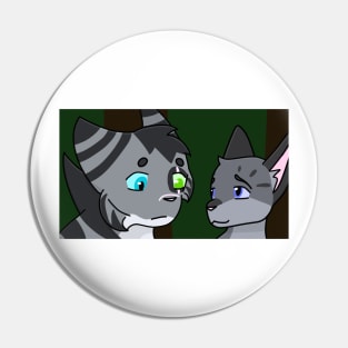 Twitcheyes and Cinderpelt Pin