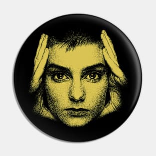 Yellow Petrusich Sinead O'Connor Vintage Pin