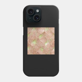 Lime green rose gold marble pattern Phone Case