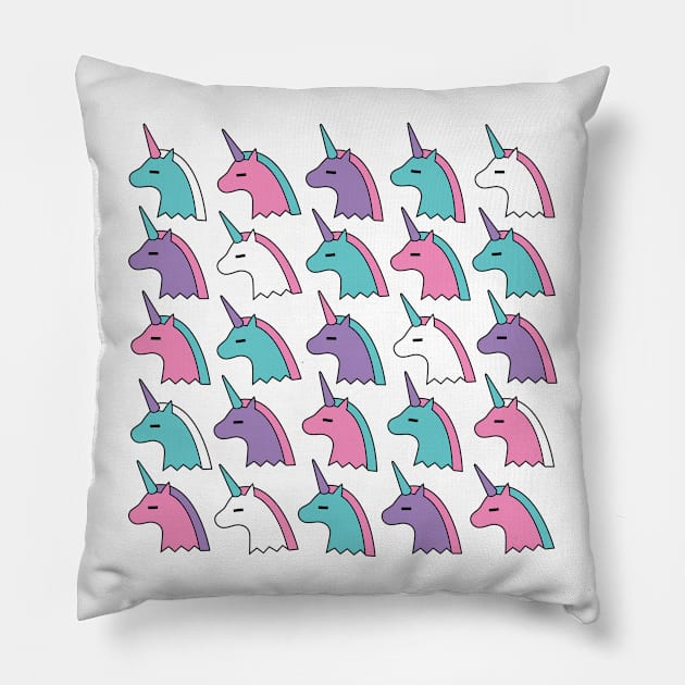 candy unicorns Pillow by baltamkatinui