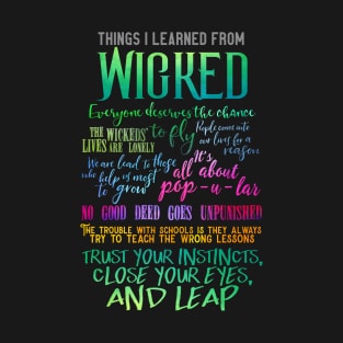 Things I Learned From Wicked T-Shirt