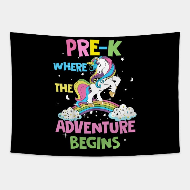 Where The Adventure Begins Student Teacher Tapestry by Ene Alda