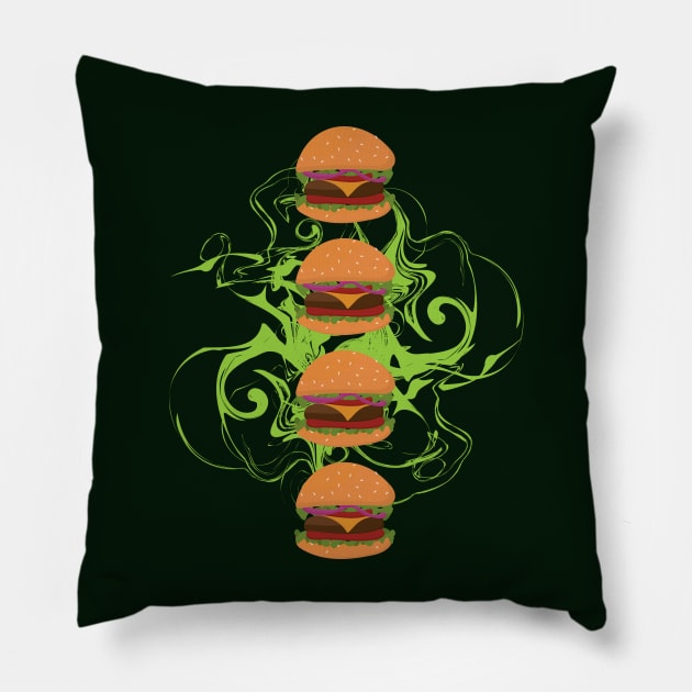 Burgers Pillow by TeeFusion-Hub