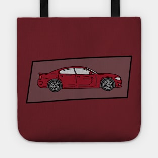 red muscle car Tote