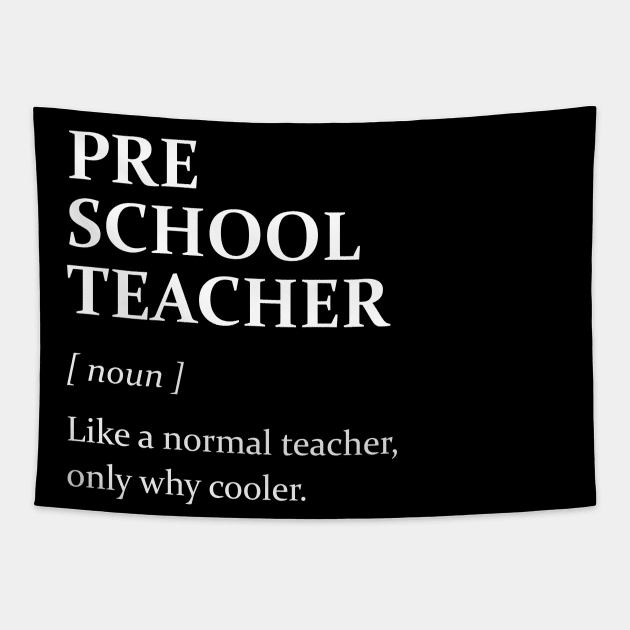 Preschool Teacher Definition Tapestry by evermedia